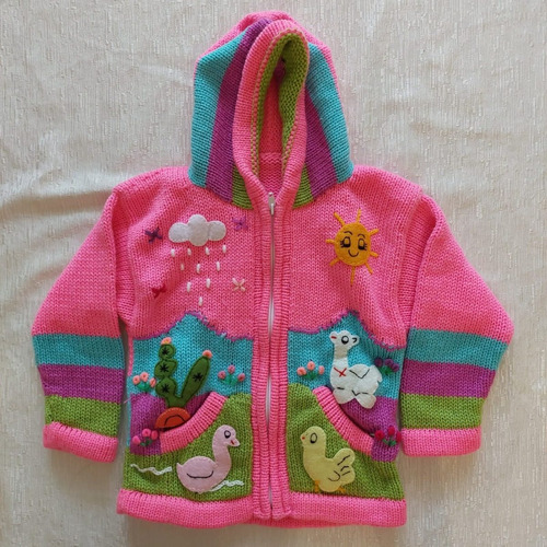 Campera Saquito De Lana De Alpaca Alpina Talle 6 Y 8