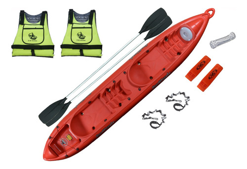 Kayak Sportkayaks Sk2  Doble Chalecos Envio Rba Outdoor