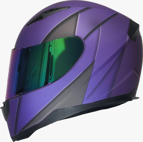 Casco Cerrado Para Moto Kov Novak Warefare Blade Morado