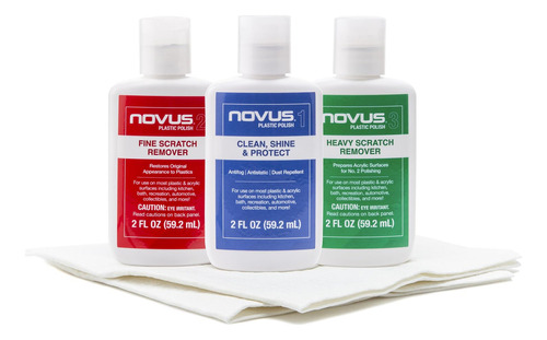 Novus Pk1-2 - Paquete De Plastico Para Limpiar Y Brillar, Re