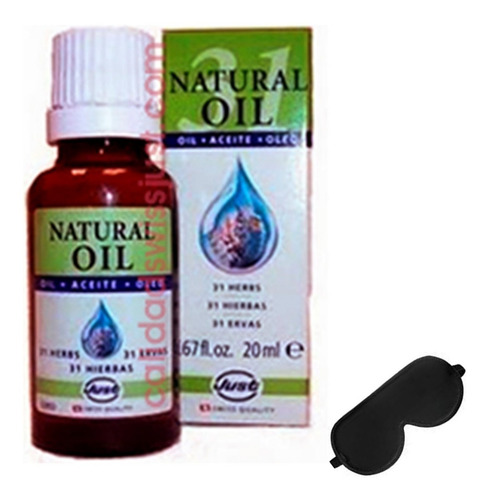 Oleo 31 Swiss Just 20 Ml.+ Antifaz Para Dormir Aromaterapia