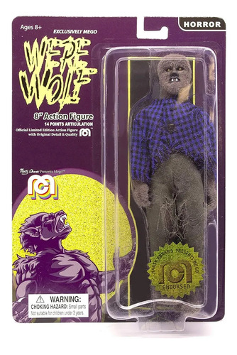 Muñeco Hombre Lobo Figura Articulada 20cm Mego Original 