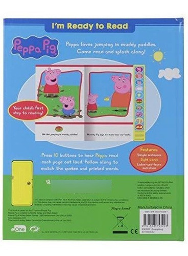 Peppa Pig Im Ready To Read Sound Book - Pi Kids -..., De Editors Of Phoenix International Publicati. Editorial Phoenix International Publications, Inc. En Inglés