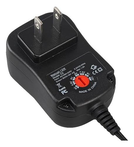 Adaptador De Corriente Ajustable Para Bateras Aa Aaa - Pack