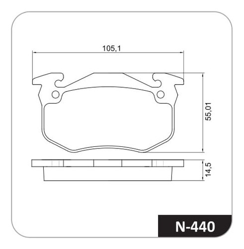 Juego Pastillas Freno X 4 Para Renault Twingo 94/03