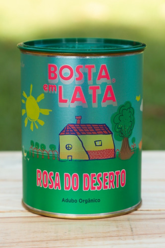 Imagem 2 de 3 de Fertilizante Orgânico Bosta Em Lata Rosa Do Deserto 500g