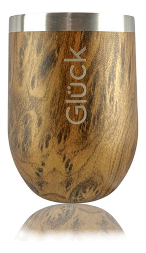 Copo Térmico Spirit Whisky/vinho 354ml Wood - Gluck Cor Marrom