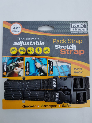 Imagen 1 de 9 de Zunchos Tensor Sujetador Rok Straps Linga Moto Surf Barco