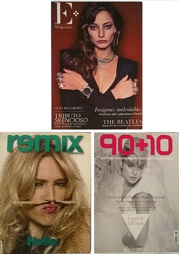 Revistas Remix, 90+10, E Magazine Vintage (usado) (Usado)