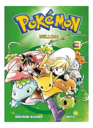 Libro Manga - Pokemon (yelow) Vol 3 - Hidenori Kusaka 