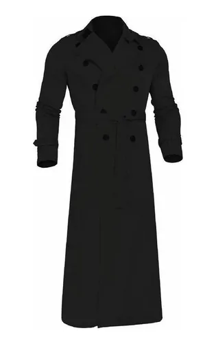 Gabardina Larga En Poliéster Otoño/invierno Para Hombre 4c