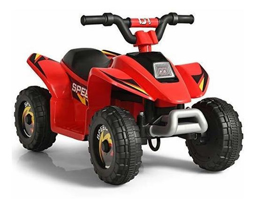 Costzon Ride On Atv, Quad Eléctrico A Batería De 6 V, Veloci