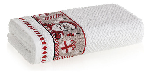 Kit Pano De Copa Prato Karsten Festivo Natal Branco 3 Pçs