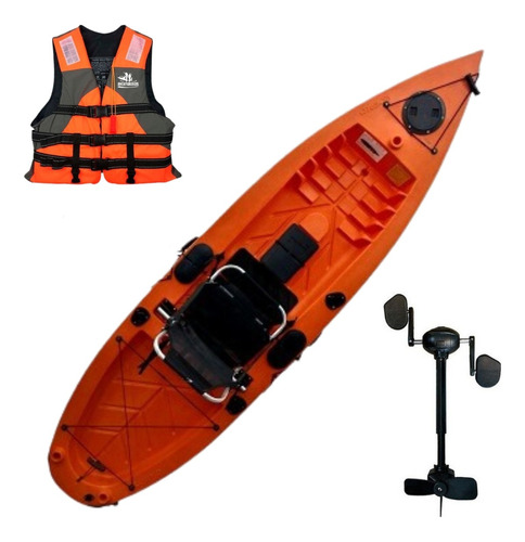 Kayak Caiaker Tarpon Con Motor 1plaza Resistente Aventureros