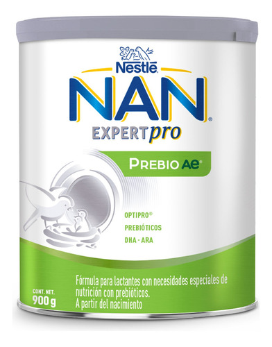 Leche De Fórmula En Polvo Nestlé Nan Expert Pro Prebio AE En Lata de 900g - 0 a 12 meses