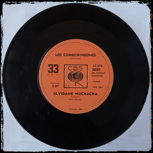 Los Comechingones - Olvidame Muchacha Vinilo Single