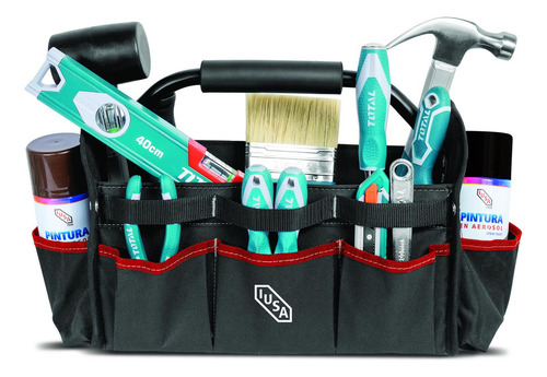 Bolsa portaherramientas Iusa IU-036 color negro de poliéster