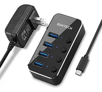 Comprar Concentrador Usb Alimentación 4 Puertos Usb C Usb 3 0 ...