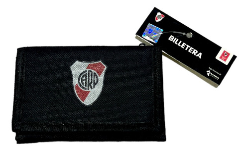 Billetera Club River Plate De Tela + Abrojo + Segura Premium