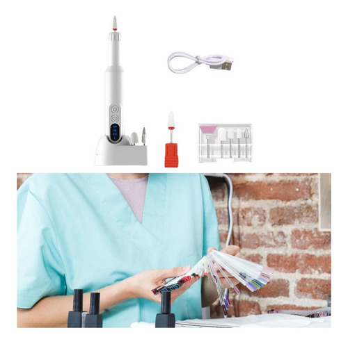 Kit De Lima De Uñas Eléctrica, Máquina De Lijado De