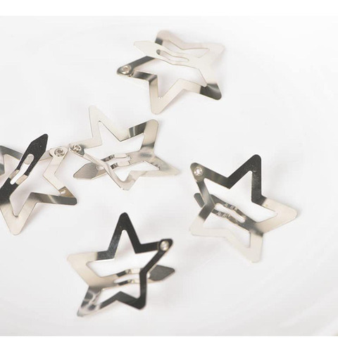 Pinzas Para El Cabello Con Broche De Estrella 100 Clips De E