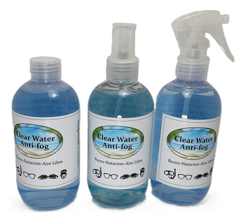 Antifog, Antiempañante Clear Water 250ml Buceo, Natacion