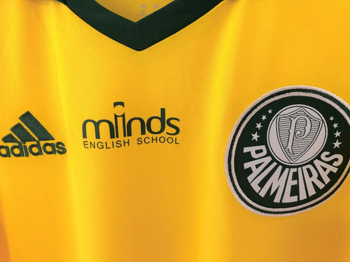 Camisa Palmeiras Brasileiro 2015 Eguren Amarela Jogo Único