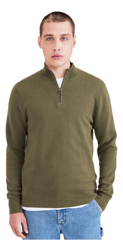 Sweater Hombre Quarter Zip Regular Fit Verde Dockers