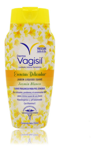 Jabón Liquido Intimo Dermo Vagisil Jazmín Blanco X354ml