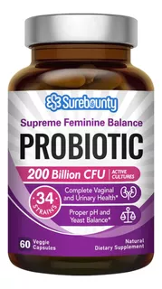 Probióticos Y Enzimas 60 Capsulas 200 Billones + Prebióticos