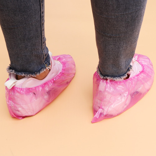 Funda Para Zapatos Rosa Desechable, Impermeable Y A Prueba D