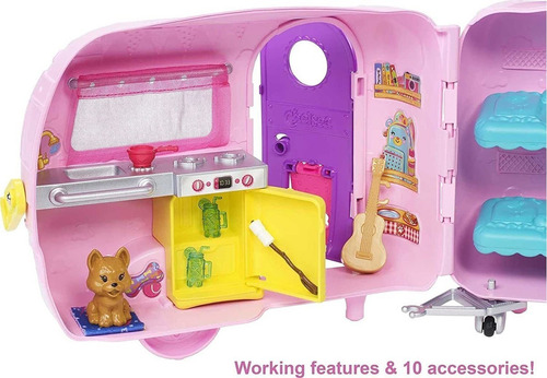 Imagem 4 de 7 de Boneca Barbie Family Chelsea E Trailer De Acampamento Mattel