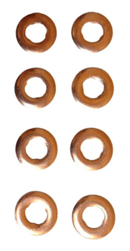 Set 08 Gaskets De Cobre Para Inyector Motor Mb Om646 Om651