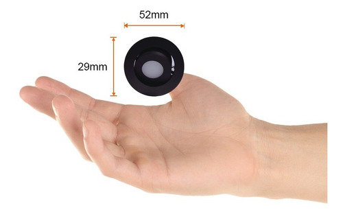 Imagen 4 de 6 de Mini Bala Led Negro, 3w, Luz Cálida, Atenuable, Interior