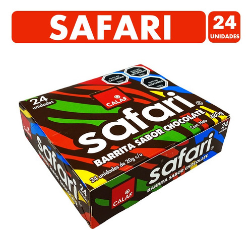 Chocolate Safari De Calaf (caja Con 24 Unidades)