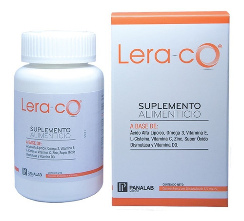 Suplemento Lera-co 30 Cápsulas, Ácido Alfa, Omega 3