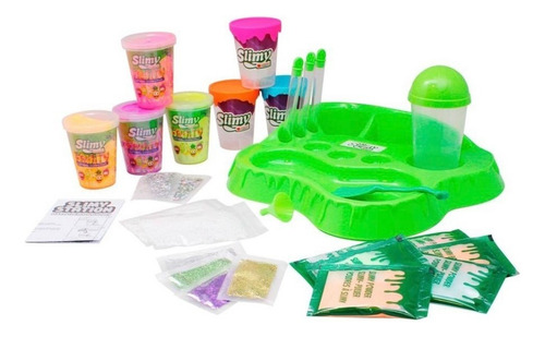 Kit Slime Set Slimy Station Fórmula Suiza Con Accesorios