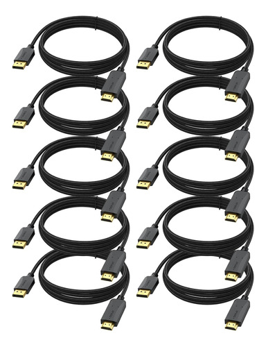 10 Ft Displayport Hdmi Cable 10pack, (display Port) Dp ...