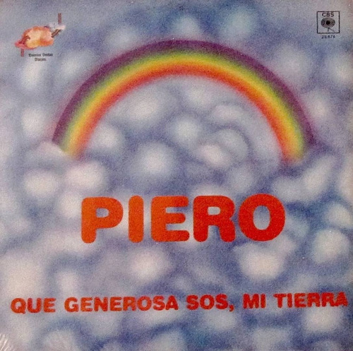 Piero Que Generosa Sos Mi Tierra Vinilo Argentino Lp Pvl