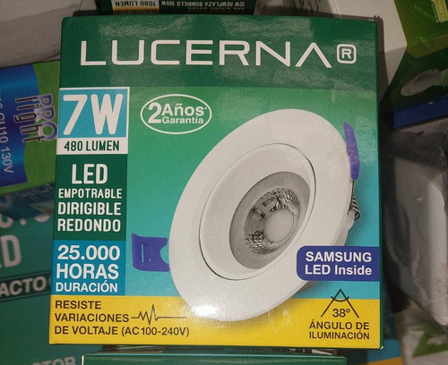 Lampara Led Spot 7w Lucerna Multivoltaje Dirigible