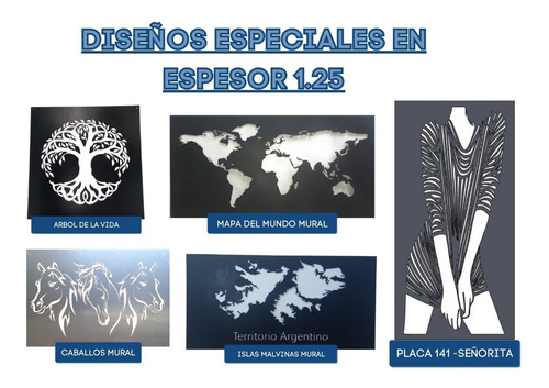 Imagen 2 de 9 de Chapa Decorativa Perforada 1200x600x1.25 Diseños Varios
