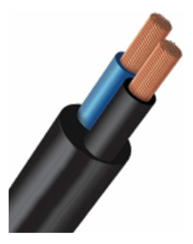 Cabo Pp Flexivel 2x2,5 De Cobre Com 3 Metros