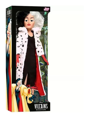 Muñeca Villanas Disney - Cruella De Vil - 55 Cm - Tapimovil