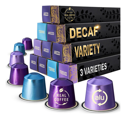 Arma Tus 30 Cápsulas Real Coffee® Para Nespresso Descafinado