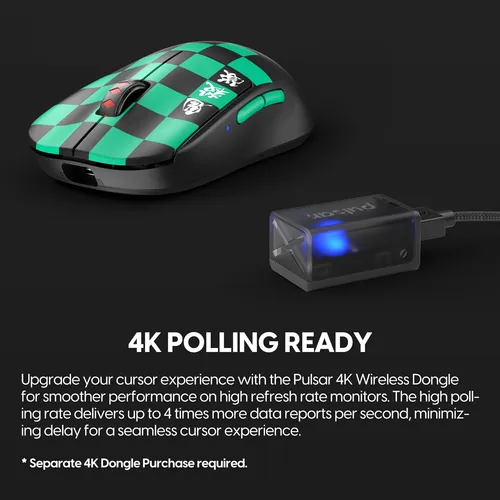 Mouse Gamer Pulsar X2 Medium Tanjiro Demon Slayer