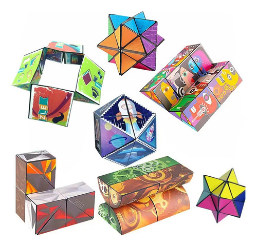 Cubo Magico Rompecabeza Geométrico 3d Antiestres 