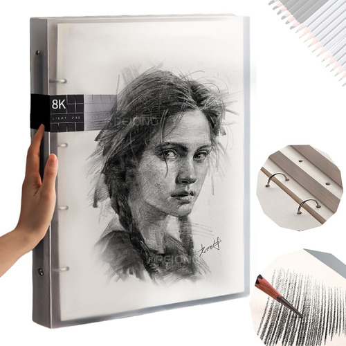 Cuaderno Dibujo Universal Sketch 26,5x37,8cm 60h 50g Color Blanco