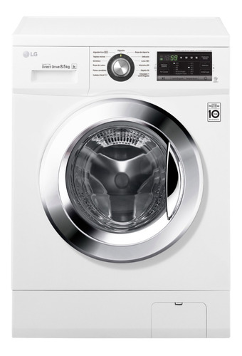 Lavarropas Automático LG Wm8514we6 8,5 Kg Inverter White 6c