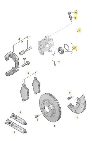 Balatas Del Beetle Golf Jetta A4 A5 Vr6 1.8lt C/sensor Ate