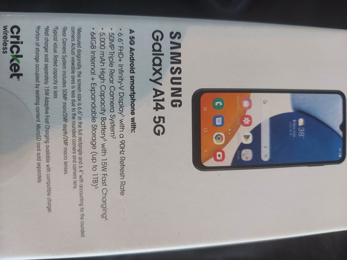 Samsung Galaxy A 14 5g 64 Gb Nuevo Y Proctectoe Negro
